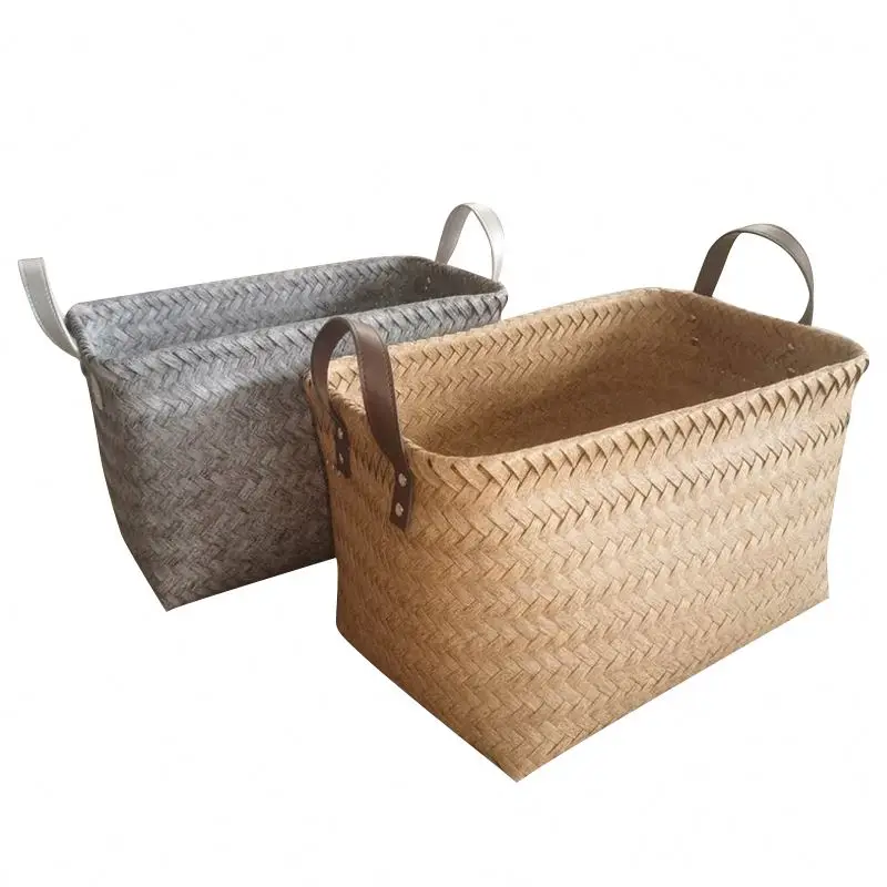 Rattan Cane Handmade Natural Rattan Insulate Wicker Picnic Basket for Outside Traveling