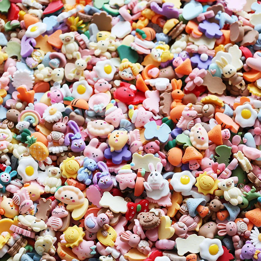 Оптовая продажа Симпатичные шармы из смолы с конфетами кабошон для ногтей украшения творчества заколка волос чехол телефона