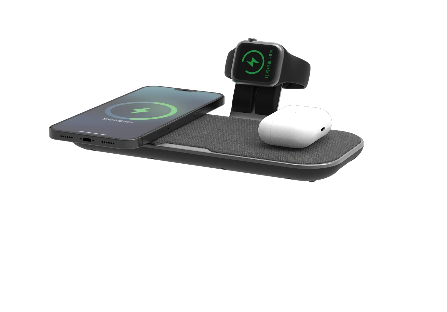 Многофункциональное Беспроводное зарядное устройство для iPhone iWatch Airpods 3 в