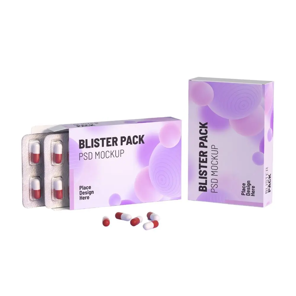 Customized Printing Logo Colored Medical Pill Paper Coated Packaging Box with Logo Printing