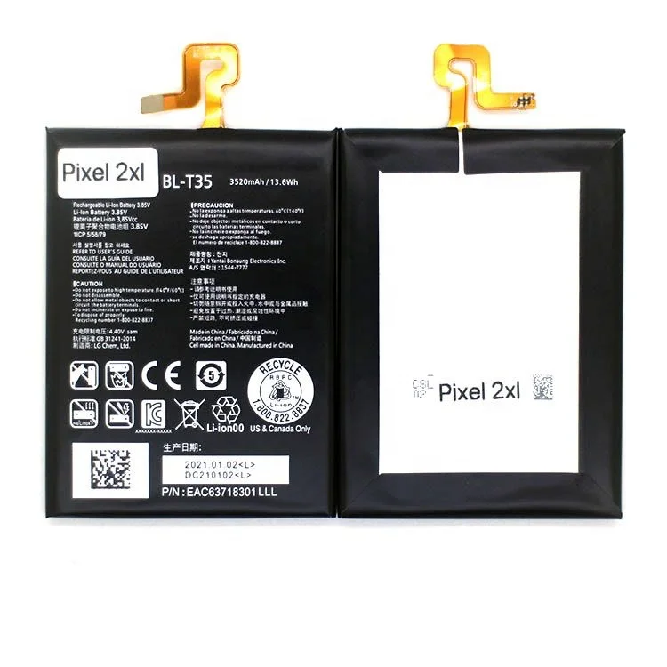 Factory Direct Sale Bl-t35 3520mah Li-ion Polymer Battery For  Pixel 2 Xl