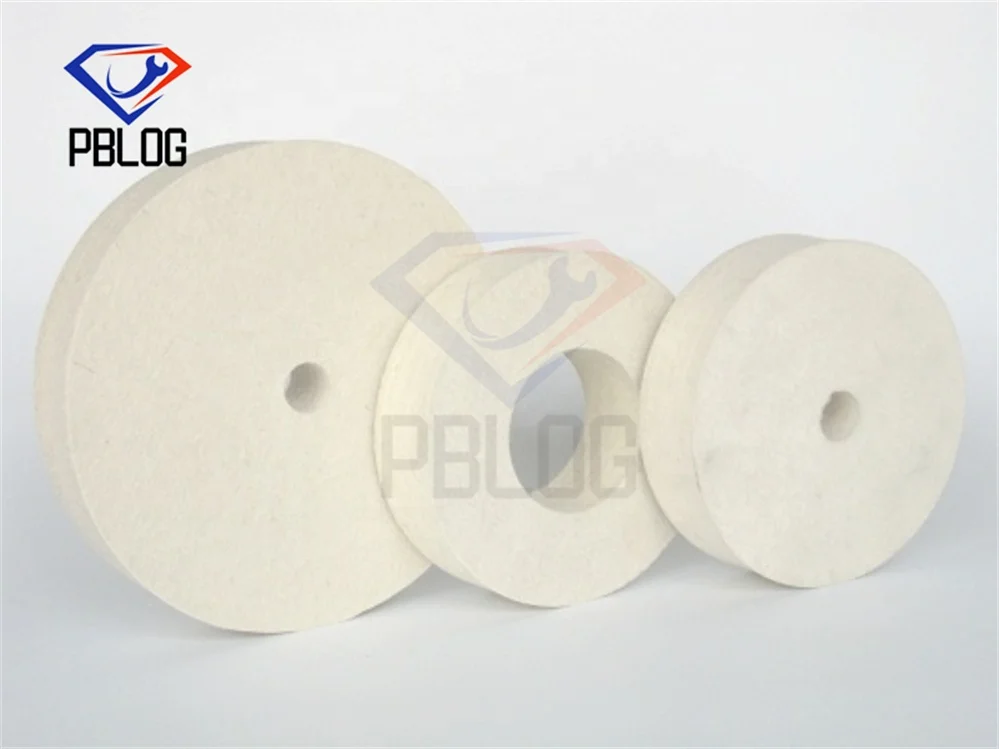High Quality And Long Life Glass Slate Edge Polishing Wheel Pure Wool Spiral Felt