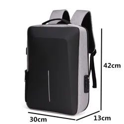Waterproof USB Charging 15.6 inch Daypack Mochila EVA Impact protection Anti Theft lock Backpack Business Laptop Bag