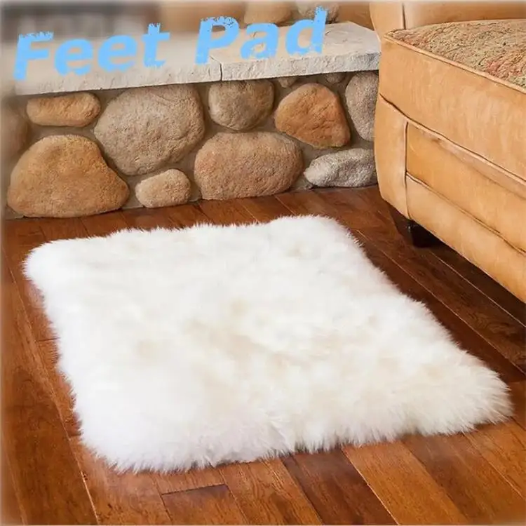 popular sheepskin pad 100% real wool car sofa chair seat cushion