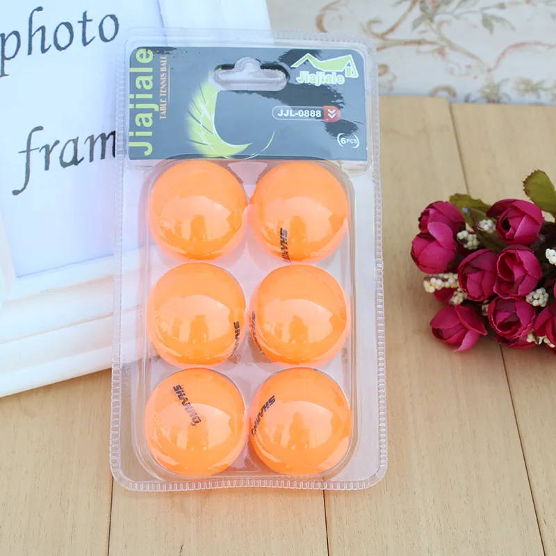 Cheap personalized table tennis training student 1 star 2 star 3 star table tennis bat pingpang plastic 6 pack table tennis ball