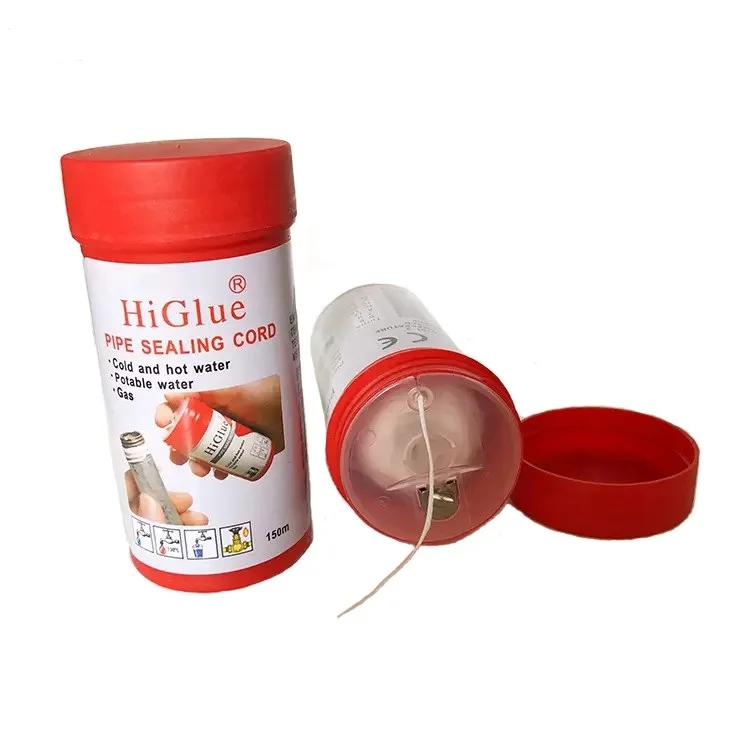 Белый уплотнительный шнур HiGlue 55 с клейкой лентой для герметизации протекающей газовой трубы водопровода масляной и