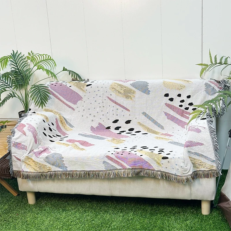 New design custom woven tapestry blanket anime tapestry blanket custom