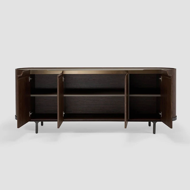 Home Furniture Solid Wood Sideboard Dining Room Side Cabinet Buffet For Kitchen Dining room