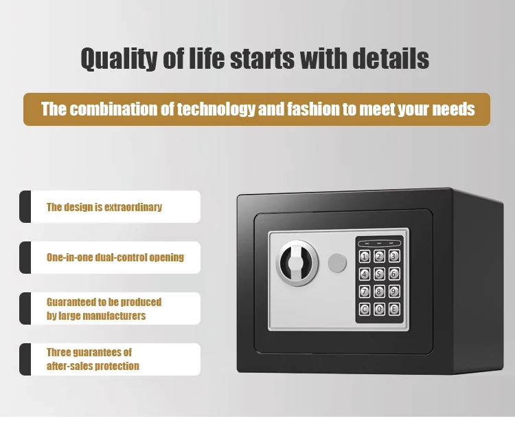 Cheap Price High Security Mini Safe Box with Pocket Mini Lock Safety Box Cold Rolled Steel Mini Safe Box