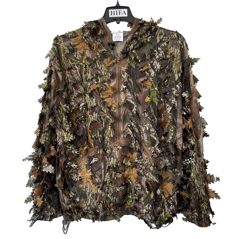 3D Leaf Gillette suit set, outdoor camouflage tactical camouflage gear, camouflage suit hunting clothing Gillette suit