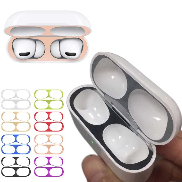 Металлический чехол для Airpods Pro пылезащитная наклейка Apple Air Pods