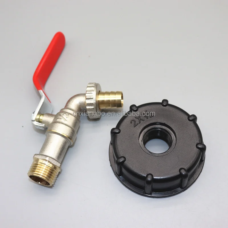 Fittings IBC 1/2 inch faucet hose with brass pacifier head copper connector