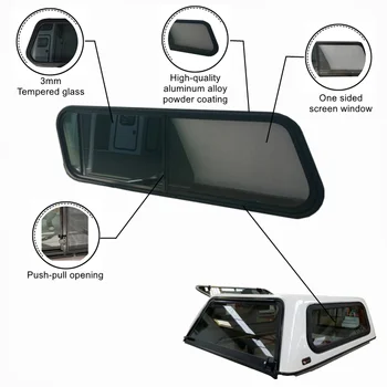 TONGFA anti-ultraviolet One sided screw push-pull window with E MARK certification for pickup