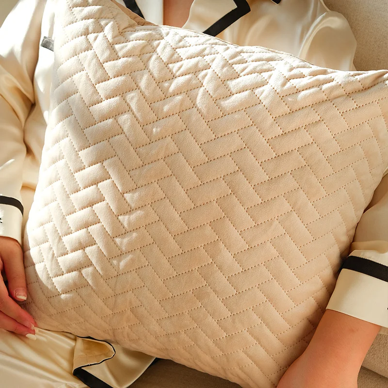 Wholesale Bedside Pillowcase Ultrasonic Pionsonic Embossing Home Sofa Pillowcase Cushion Cover