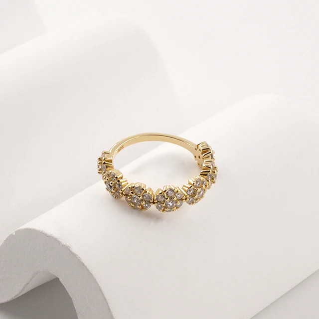 European American Ins Cold Style Ring Bracelet Personalized Creativity Zircon Sterling Silver Cross-Border Jewelry Niche Design