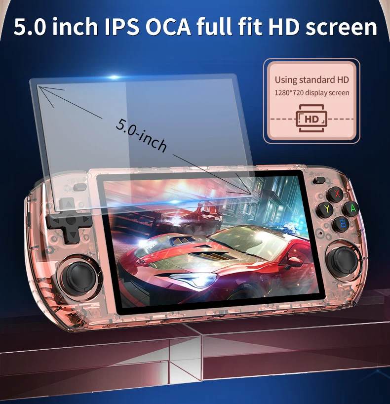 Портативная игровая консоль RGB10 Max 3 5 0 дюймов Ips экран поддержка Hd Tv с открытым исходным кодом Linux