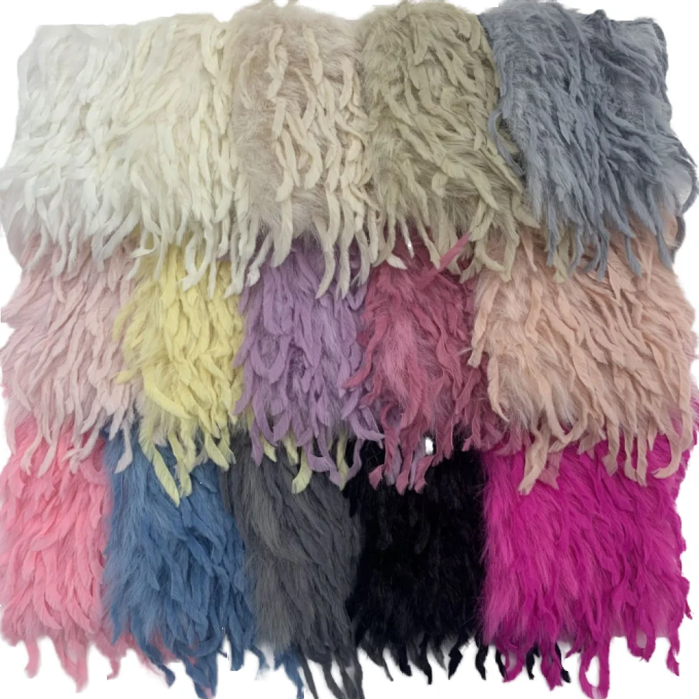 New 100% Polyester Fake Fur Fabric 5cm Long Plush DIY Clothes 165x90cm for Home Decor for Girls and Boys Use as Blanket