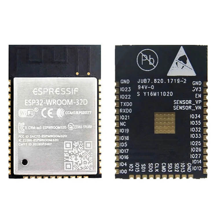 Оригинальный Espressif esp32 модуль ESP32-WROOM-32D ble модуль Wi-Fi модуль esp32wroom32 8 Мб флэш-память с антенной на печатной плате для умного дома