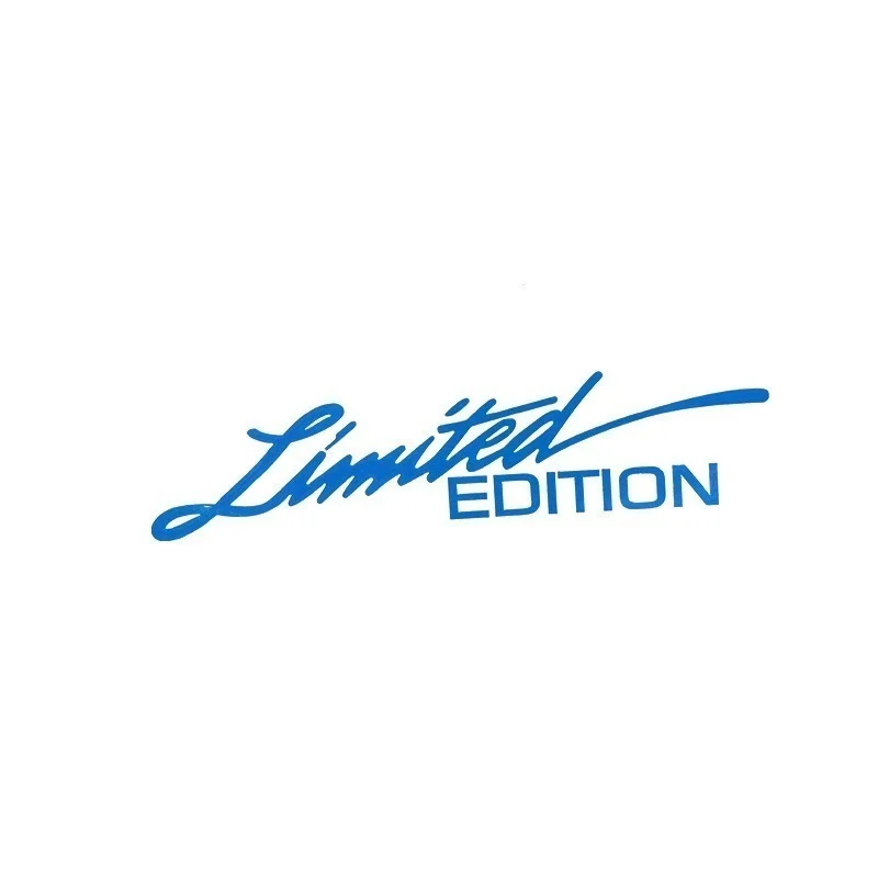 16*4cm Creative Car Stickers LIMITED EDITION English Sticker Fashion Auto Body Glass Decoration Reflective Laser Decal