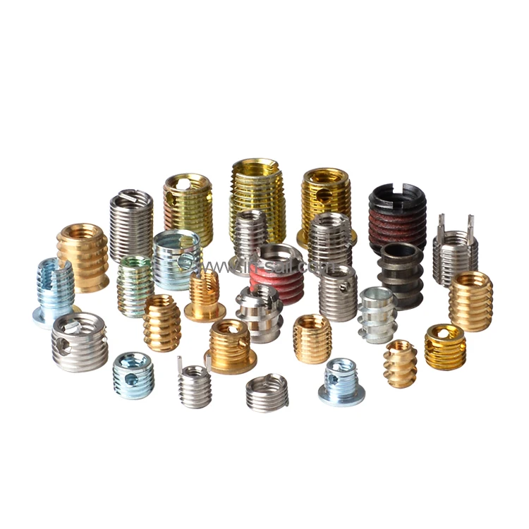 Type 302 self-tapping screw threaded insert, stainless steel carbon steel galvanized threaded bushing slotted nut