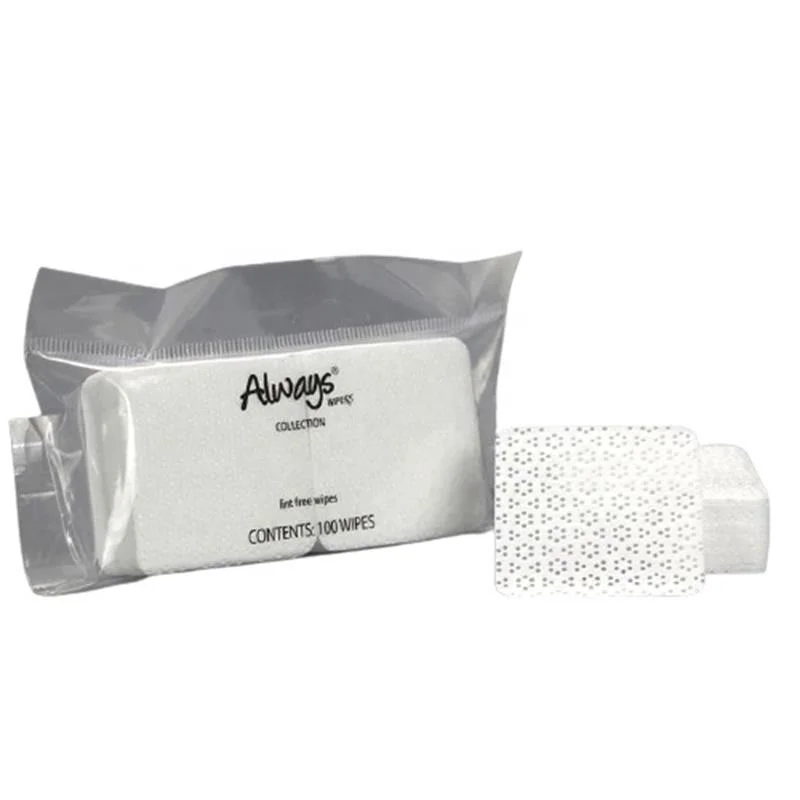 Безворсовые салфетки для ногтей/квадратные косметические ватные диски/одноразовые неперемещаемые салфетки для чистки лака для ногтей