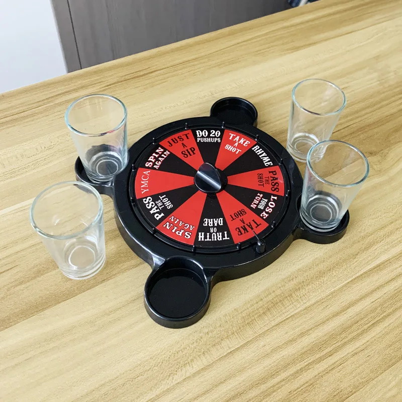Roulette Shots Drinking Games Set  Party with Glass Shots Adult Game for Adults