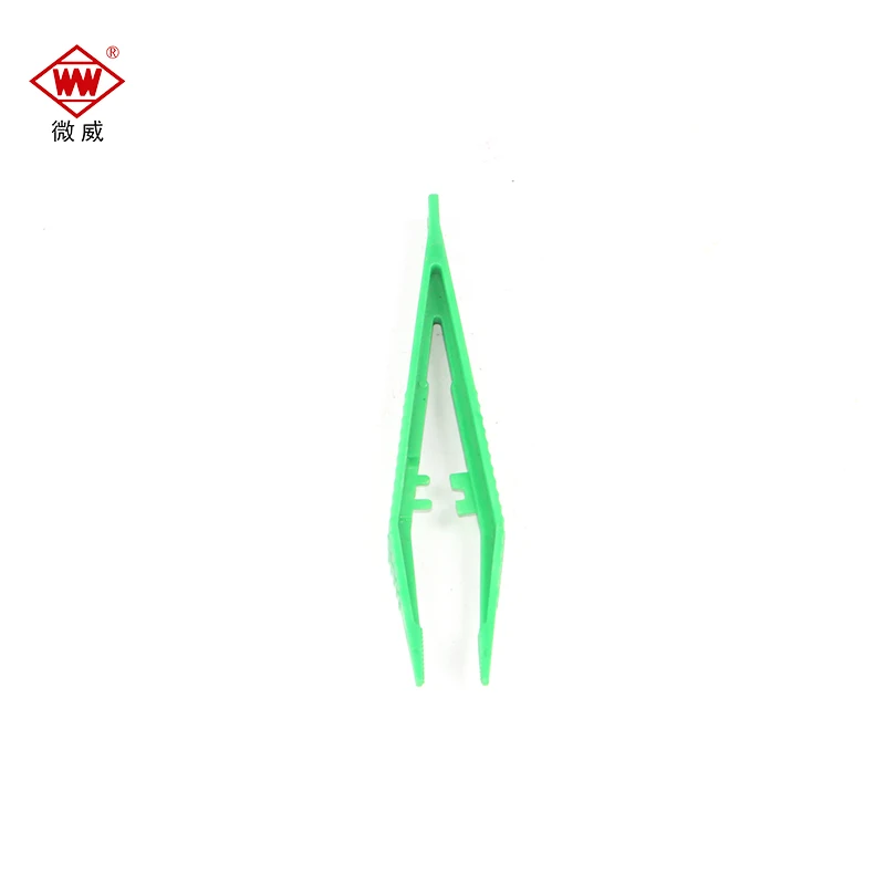 
Eco-friendly High Quality Green Disposable Large Size Plastic Tweezers 