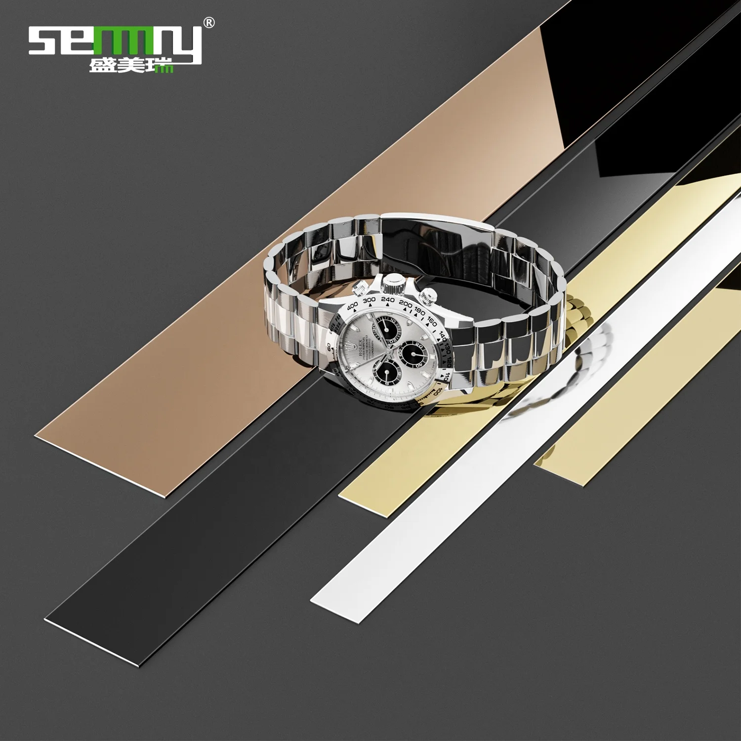 Factory Directly Tile Trim Stainless Tile Trim For Interior Decoration Flat Stainless Steel Trim Decorative