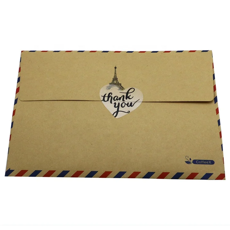 Hybsk Love Heart Clear Wafer Thank You Stickers with Black Ink 1.5 Inch Adhesive Labels 500 Per Roll