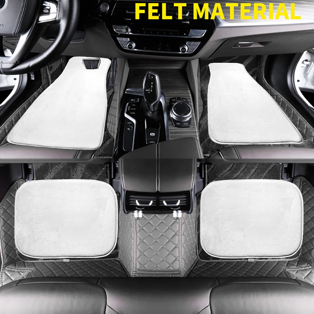 Wholesale Front Rear Universal Size Foor covering fancy felt car floor mats