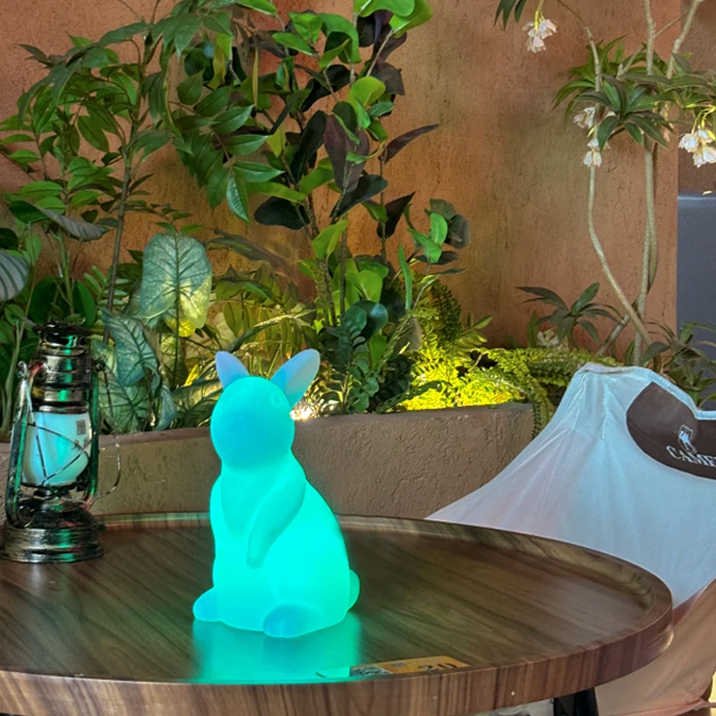 Waterproof moon lamp mesas led Bunny Night Rabbit Lamp for Parks forests under big trees