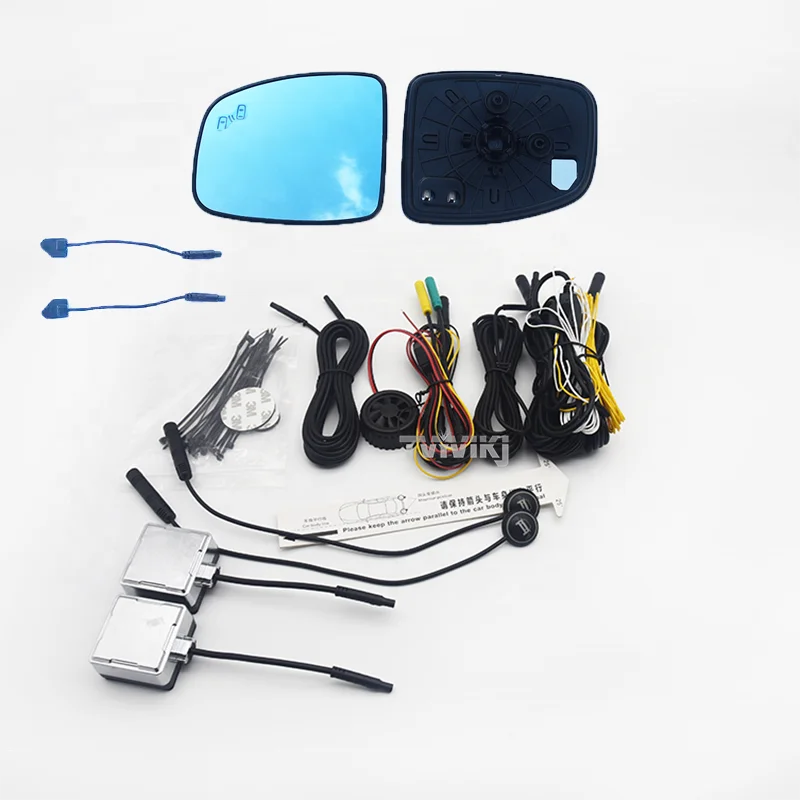 Side rearview blue mirror glass lens with blind spot system For Honda JAZZ FIT GK5 2014-2018 For CITY GM6 2015-2019 BSA BSD BSM
