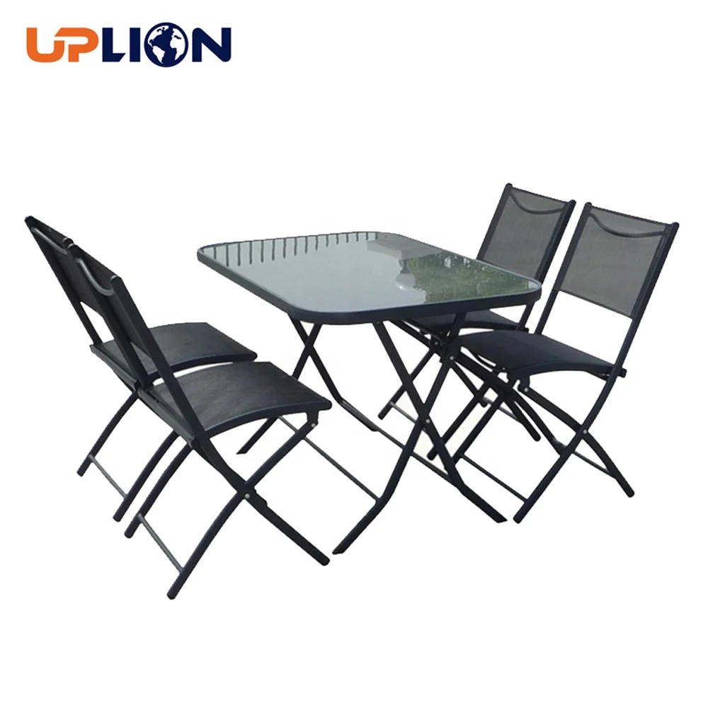 Uplion Steel Metal Garden folding table and chair
