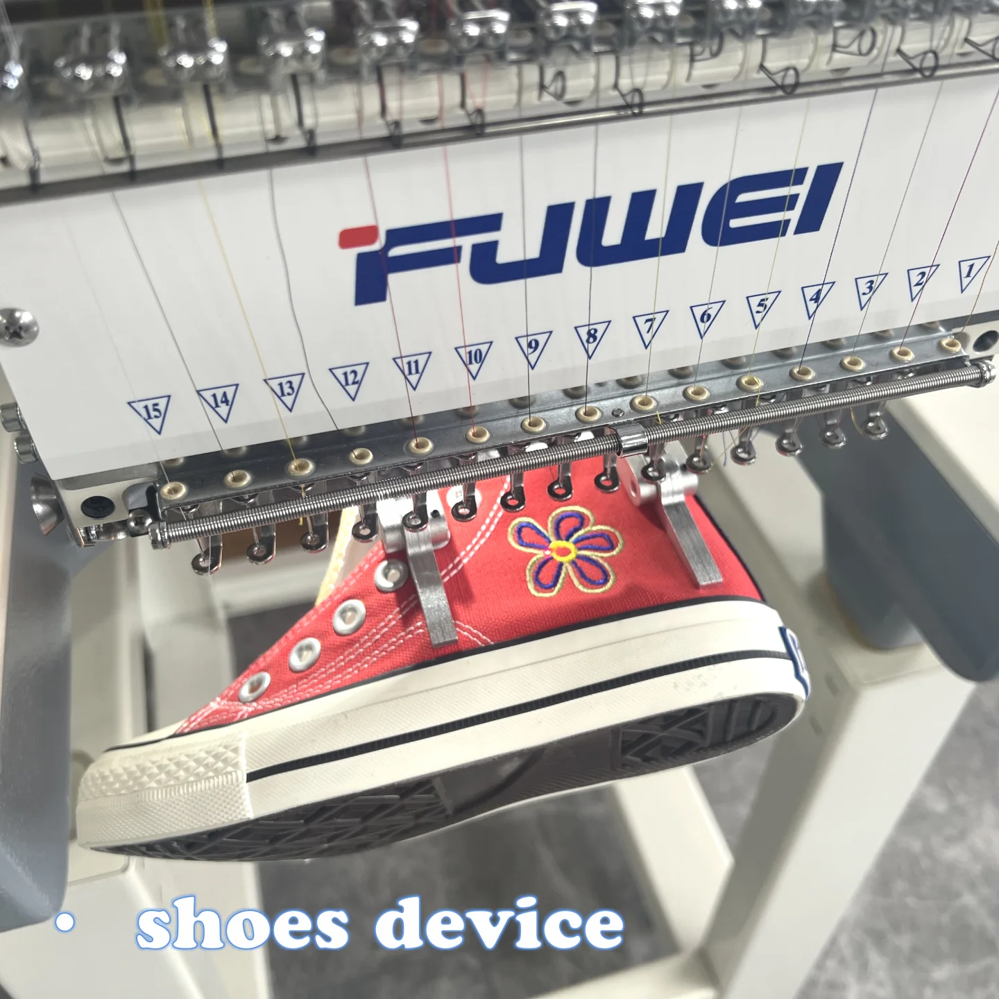High quality FUWEI 12/15 needles embroidery machine for home use