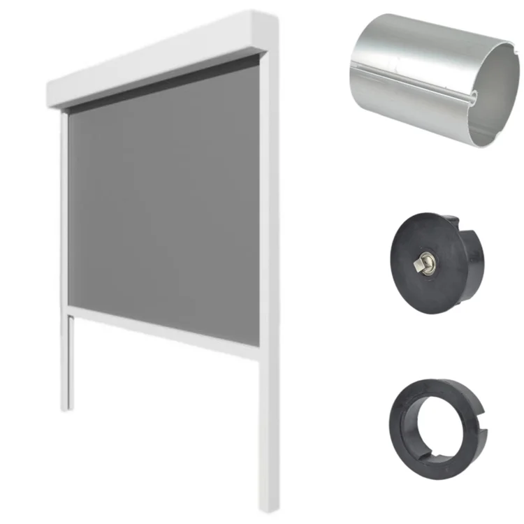 Outdoor Windproof Zipper Side Track Component Roller Blind Accessories for Sale Roller Shades,roller Aluminum & Plastic Modern