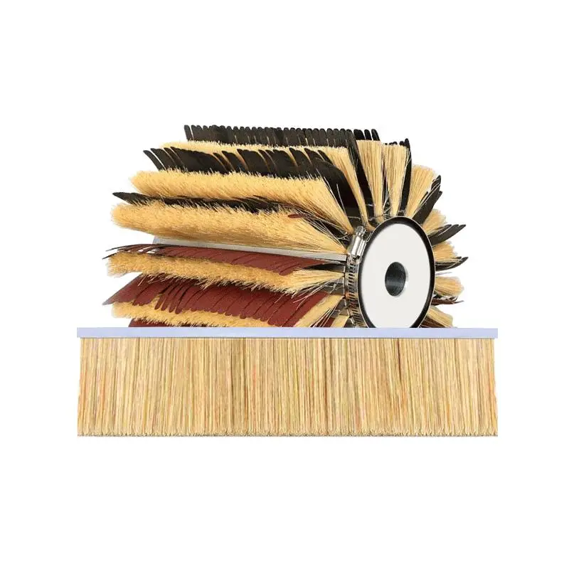 Customized  Sisal Polishing and Sanding Drums Nylon Roller Sisal Hemp Brush for Wood Furniture Polishing