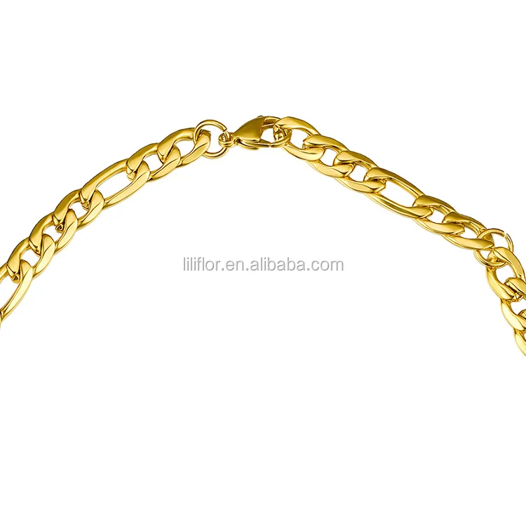 Link Chain Choker Necklace Women Statement Gold Color Stainless Steel Necklaces Men Jewelry Accessories Collares PM183010