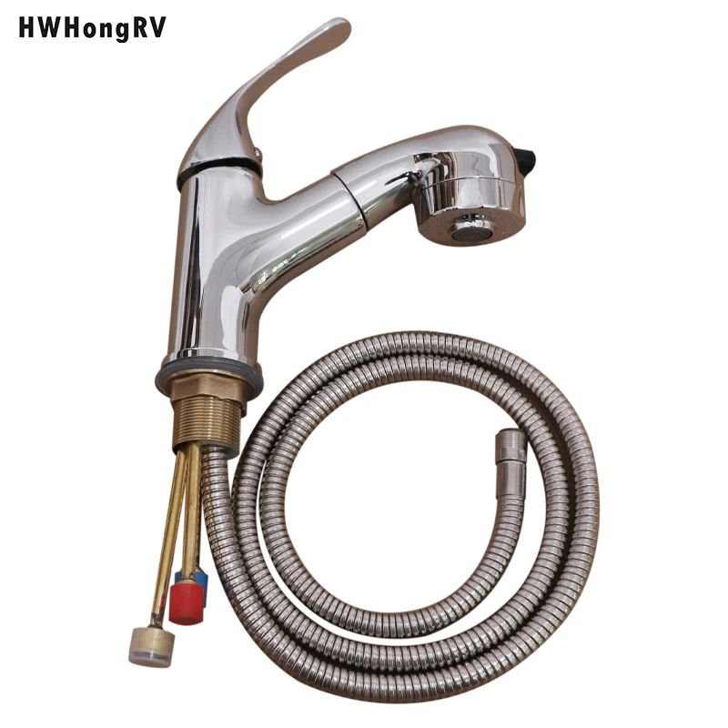 Durable and Stylish Campervan Accessories Acrylic Sinks with Pull Out Faucet and Drain Accessories for motorhomes