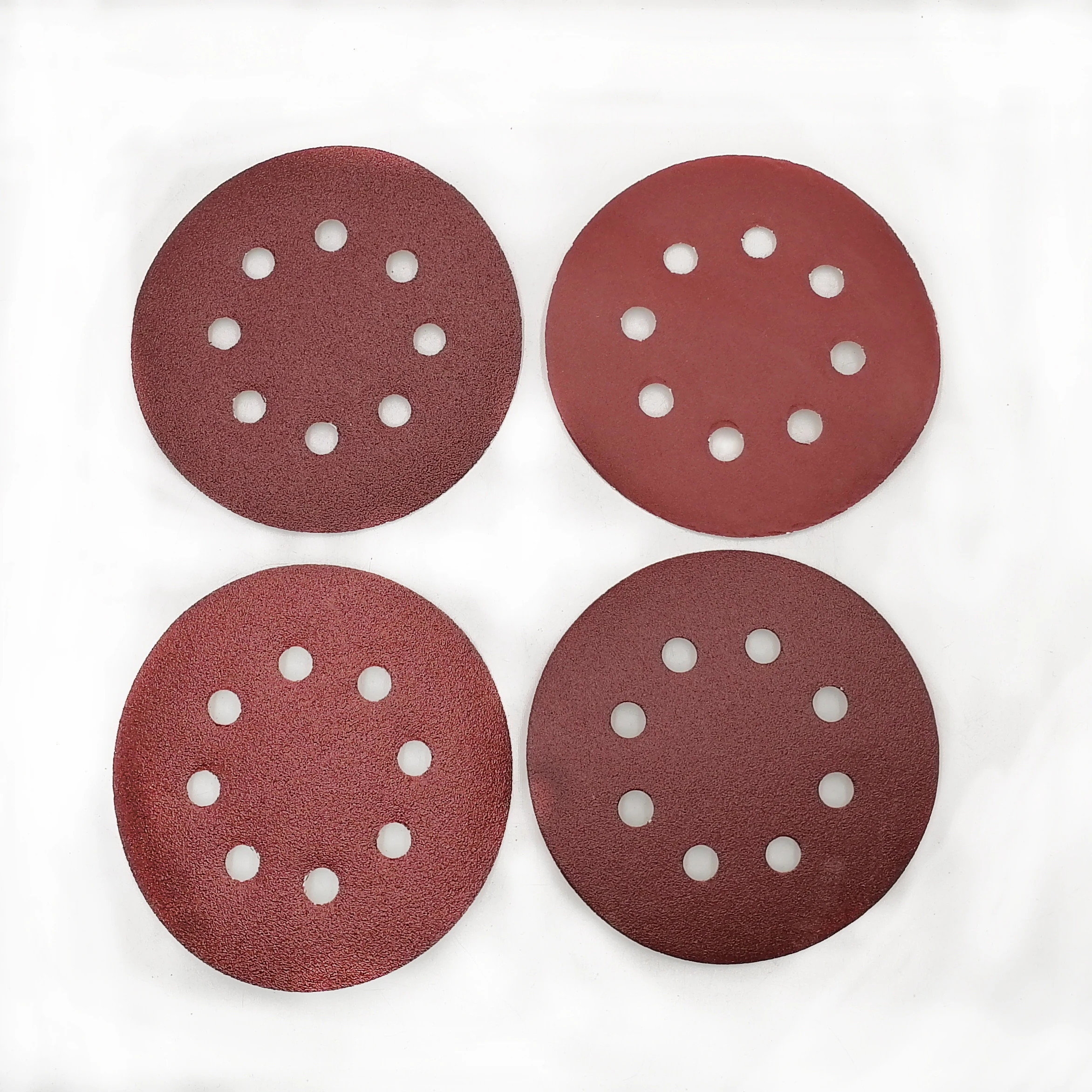 5 Inch 8 holes  Aluminum Oxide Sanding Disc 8-Hole German Kraft for Orbital Random Type Abrasive Applications
