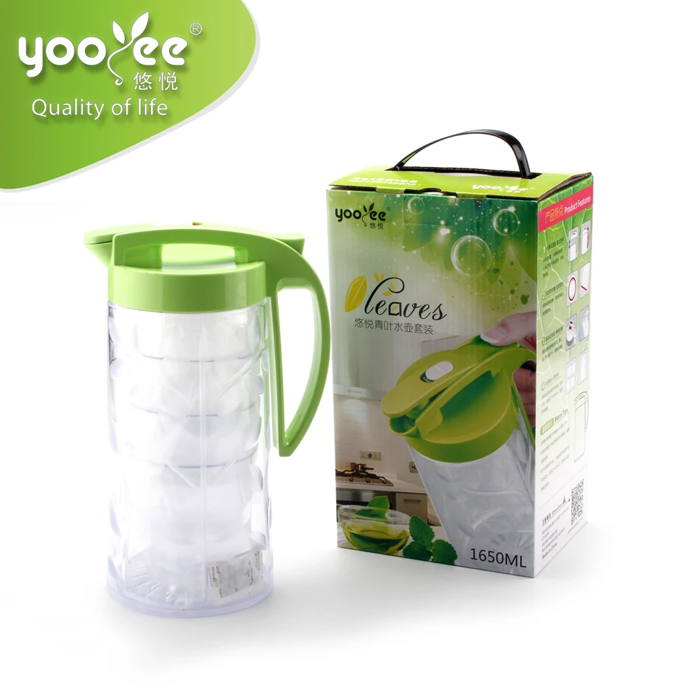 China Manufacturer Food Grade Plastic Jugs Ice Tea Pitcher with Handle plastic jugs