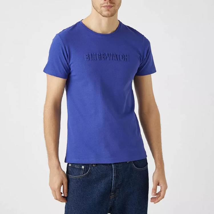 Оптовая продажа дизайнерская футболка большого размера с принтом Мужская одежда хлопковые футболки пользовательским логотипом и тисненым для мужчин