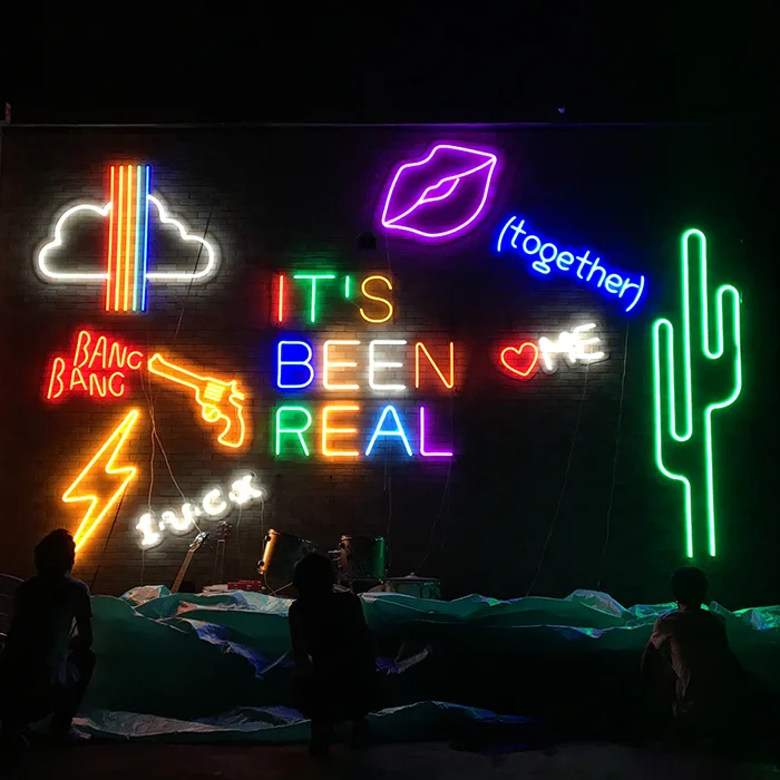 Custom LED Kaws Neon Sign Popular Waterproof Anime Neon Sign logo for Home Wall Decor and Party for Company Park Advertising