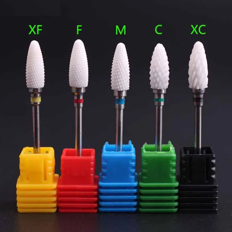 Wholesale Ceramic Nail Drill Bits Kit Electric Removing Gel Polishing Tools Electric Nail Polisher