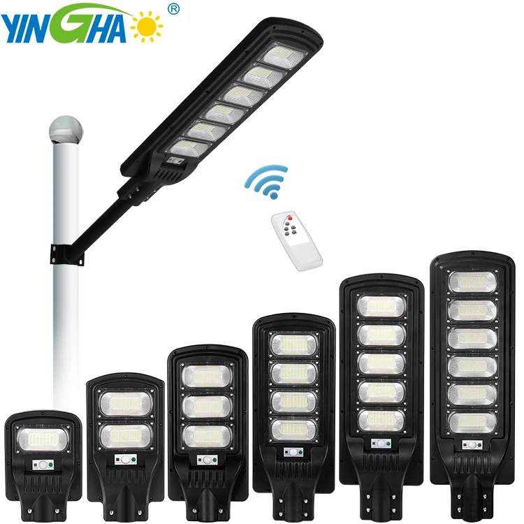50W 60 Watt Led Outdoor All In One Integrated Waterproof Light Cell Lamp Top Solar Street Light