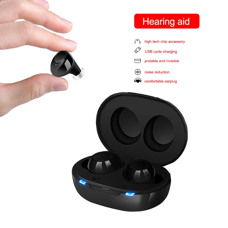 Mini ITE Rechargeable Hearing Aid Invisible Hearing Aid / Digital Wireless Deaf Hearing Aid