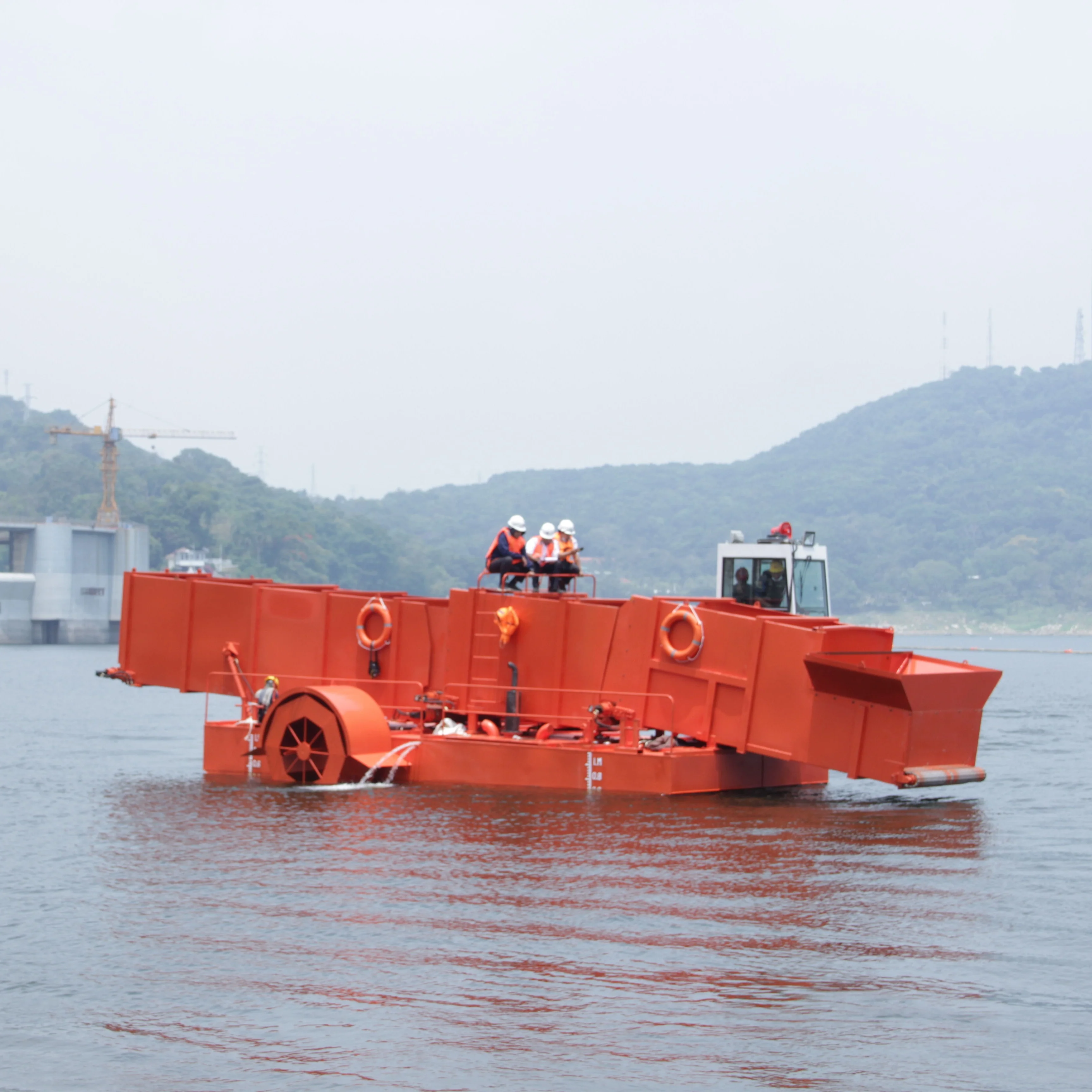 Aquatic Plant Barge For River Weed Transportation