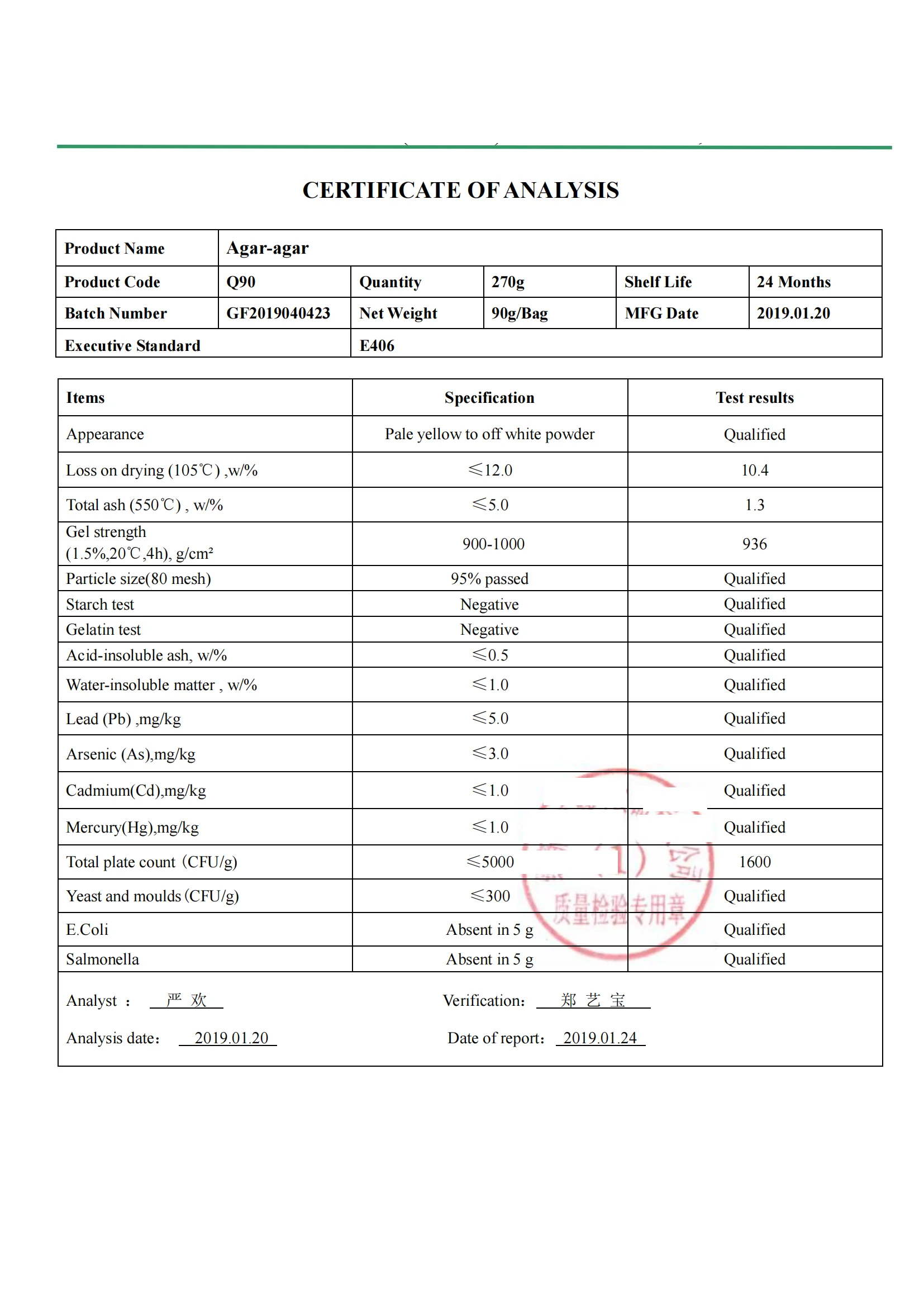 Best price Food grade Thickener 900 -agar bulk 25kg bag CAS 9002-18-0 agar agar powder