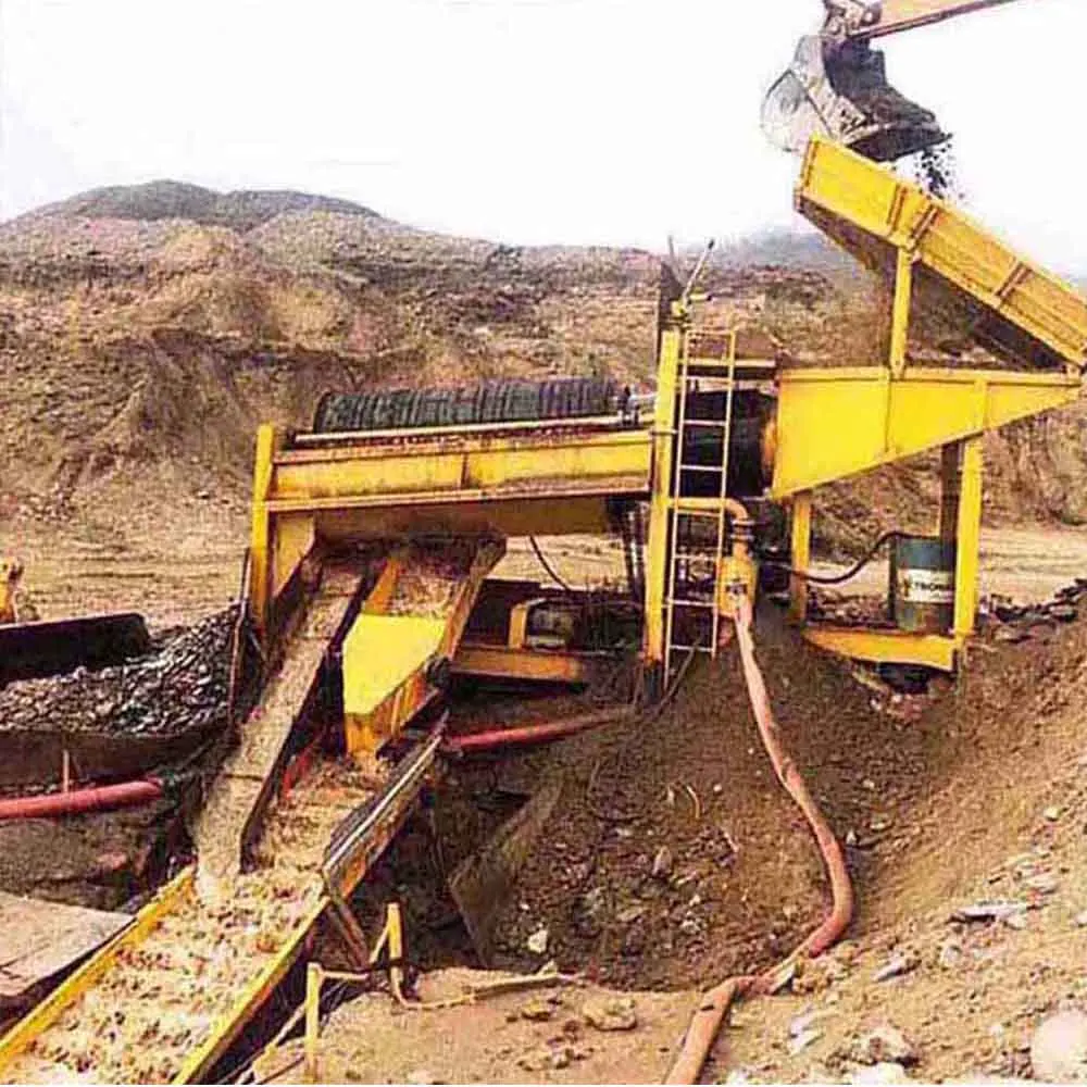 Africa popular Mobile Mining Equipment alluvial gold mining trommel screen gold mining machine
