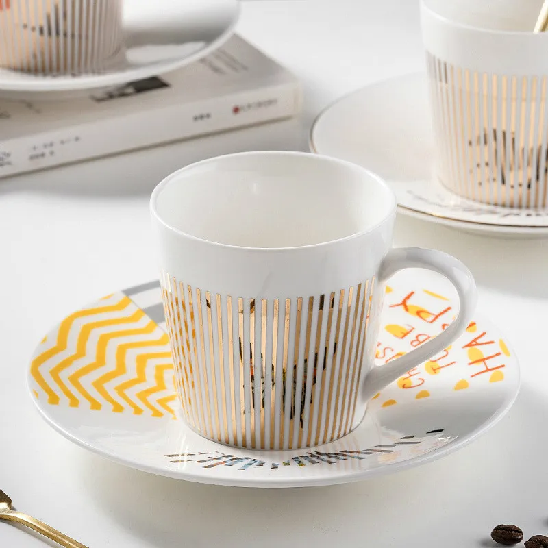 New Dynamic mirror reflection Mug 250~300ml Home Drinkware creative Ceramic Anamorphic Cup Coffee Tea set Interesting gift