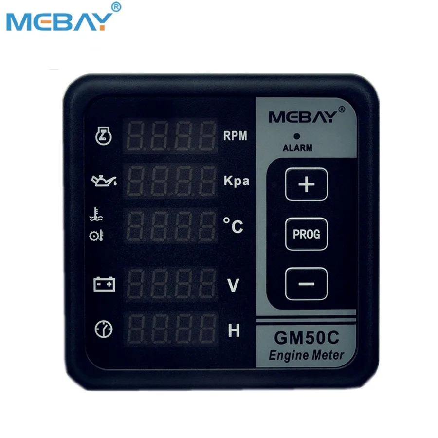  Mebay Измеритель двигателя GM50C температура воды защита от низкого
